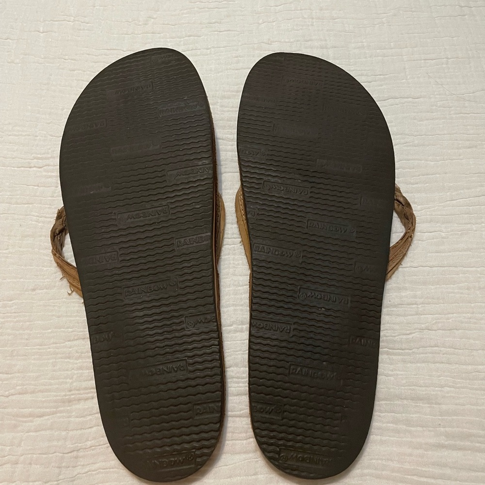 Rainbow Tan Leather Sandals - Picture 2 of 6